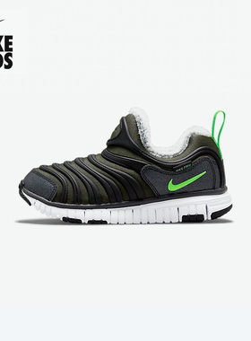 耐克冬新款婴童小童加绒保暖运动鞋毛毛虫一脚蹬休闲鞋DO5887