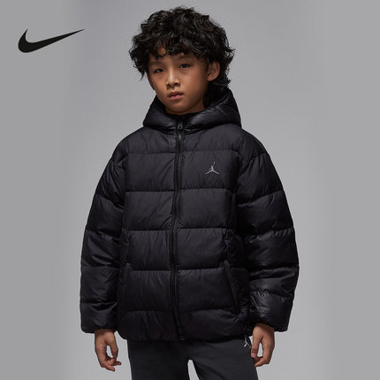 Nike耐克男女童新款休闲舒适运动保暖百搭短款羽绒服IQ9986-010