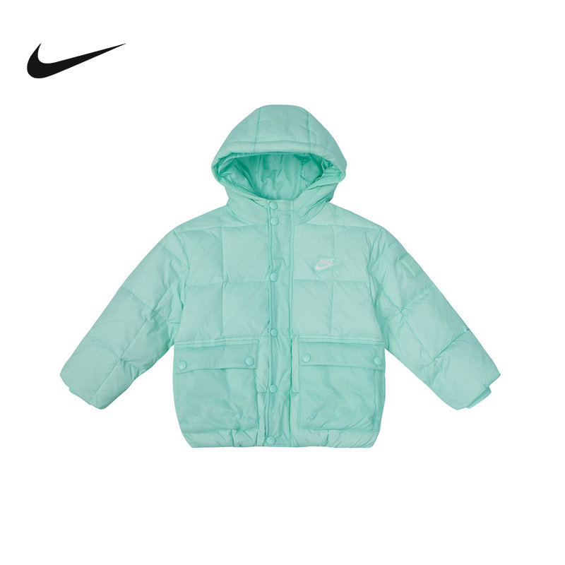 Nike耐克男女童新款休闲舒适运动保暖百搭短款羽绒服IQ9995-353