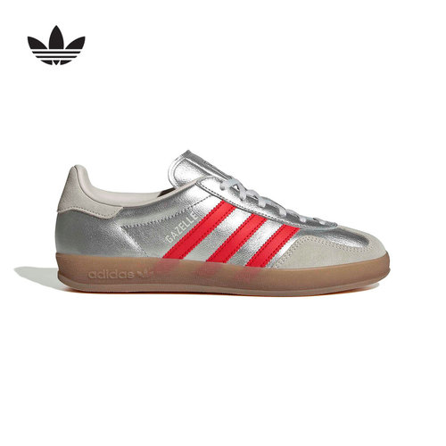 adidas阿迪达斯三叶草T头鞋女GAZELLE INDOOR板鞋德训鞋 JR2403