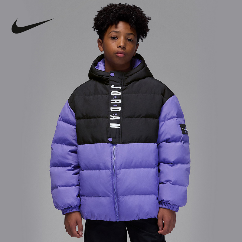 Nike耐克男女大童新款时尚短款羽绒服休闲舒适保暖外套IR0945-527