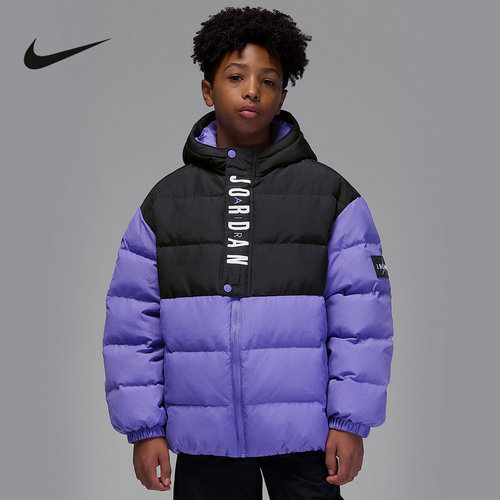 Nike耐克男女大童新款时尚短款羽绒服休闲舒适保暖外套IR0945-527