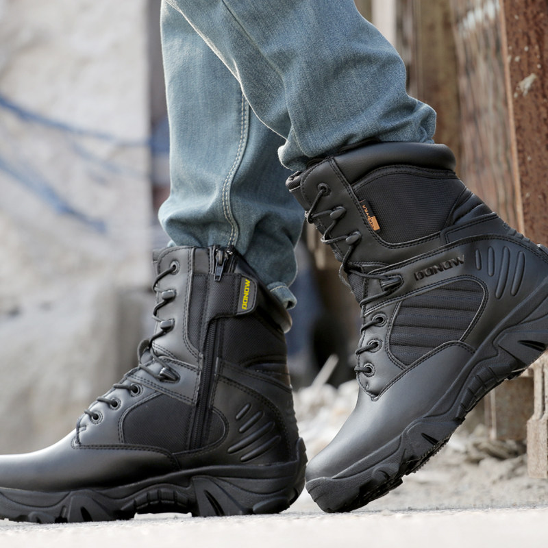 Boots militaires pour homme - porter - Ref 1398130 Image 4