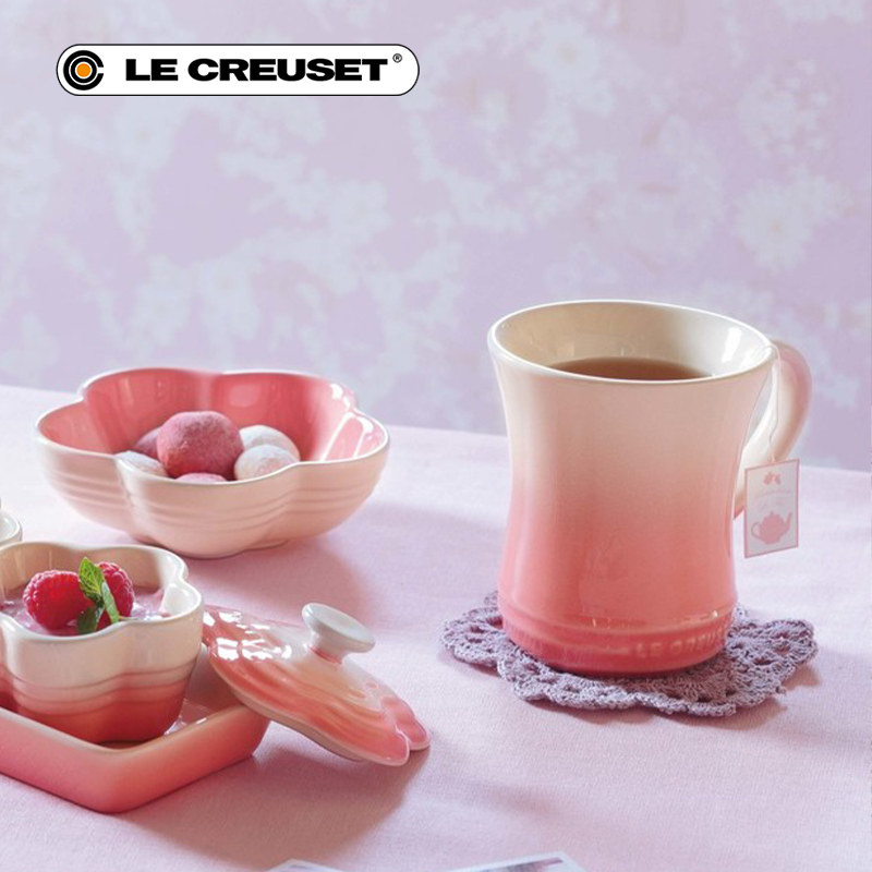 酷彩LE CREUSET法国马克杯280ml欧式咖啡杯水杯学生教师马卡龙色