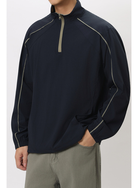 FFM-studio日系运动立领卫衣男女款春秋季宽松休闲百搭骑行服速干