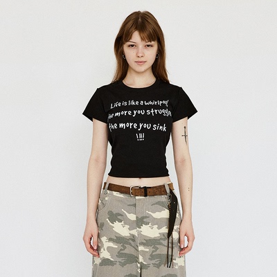 MOKACME美式街头辣妹短袖T恤