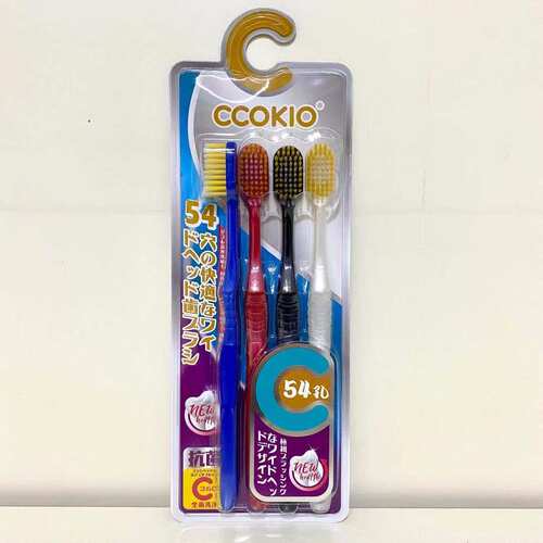 ccokio超宽家庭装按摩牙刷54孔