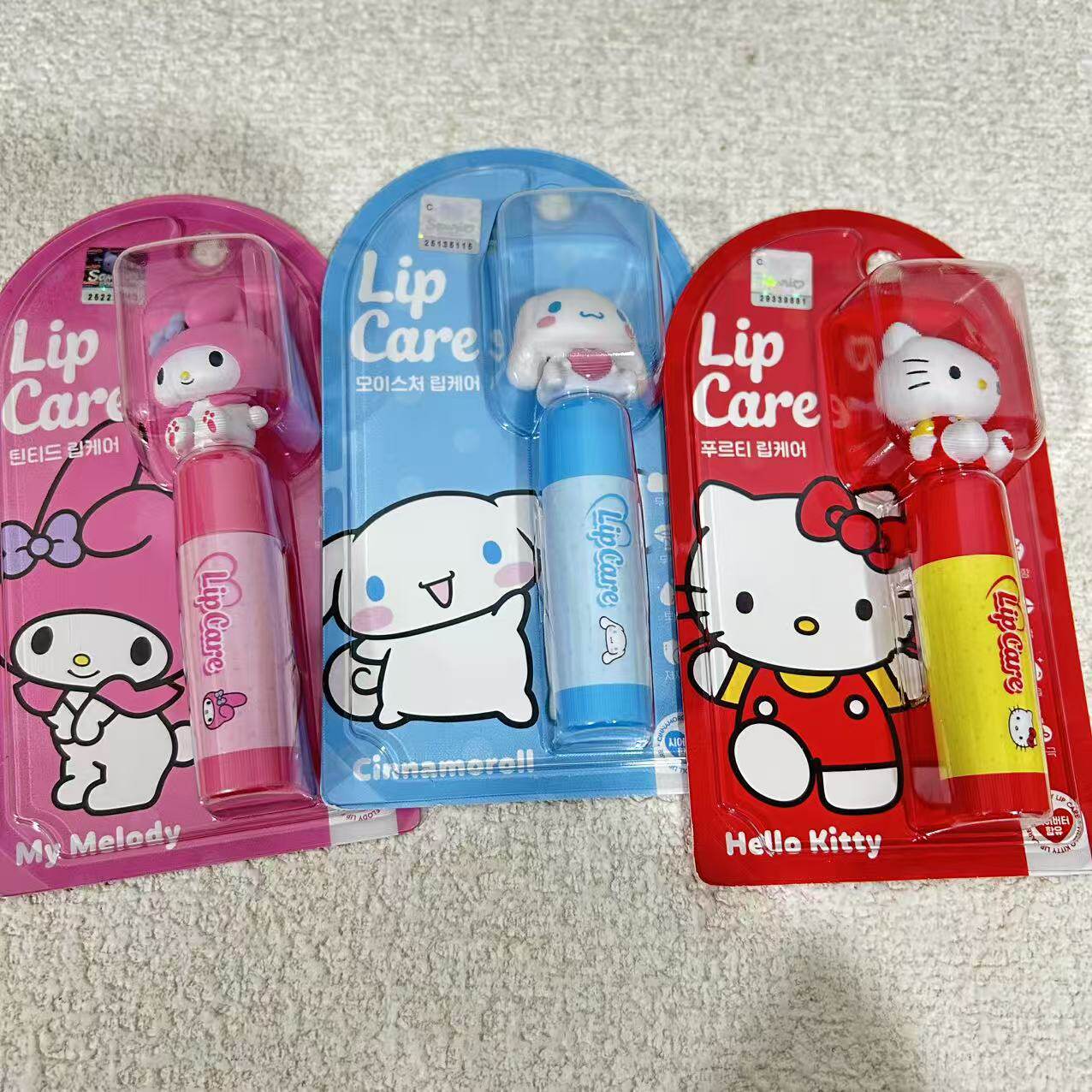 韩国新款限定版三丽鸥HelloKitty美乐蒂润唇膏保湿滋润防干裂护唇