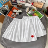 216-K54-P2521春夏中性情侣屁帘叠穿打底绣花下摆松紧半身裙1，女装半身裙，星座716-5（原216-1）