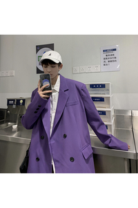 XZ216-XZ82-P85【西装】21男新便服单西秋冬外套平领双排扣z 控98图片