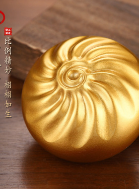 黄铜蒸蒸日上小福包桌面书房装饰品包子桌面摆件成功包伴手礼