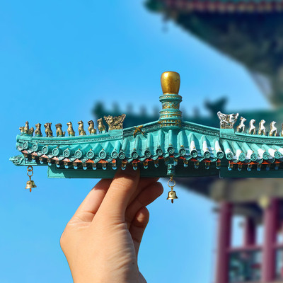 西安钟楼文创屋檐间冰箱贴博物馆旅游纪念品伴手礼树脂