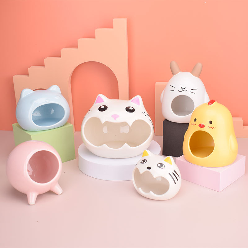 仓鼠陶瓷降温窝金丝熊大口猫头宠物睡屋大容量夏季专用,宠物/宠物食品及用品,窝,淘宝优惠券,粉丝福利购,淘宝优惠卷