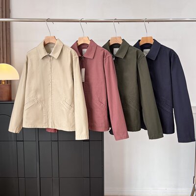 日单男装女装休闲底特律翻领拉链宽松型茄克外套夹克26春款484249