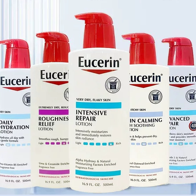 美国Eucerin优色林干皮深层滋养修护补水保湿乳液500ml