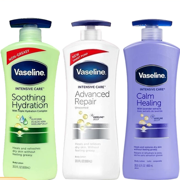 Vaseline凡士林洋甘菊烟酰胺可可芦荟身体乳600ml 725ml