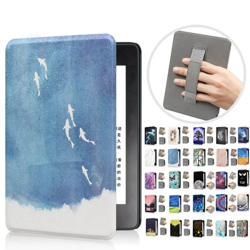 适用kindle保护套paperwhite123手持保护套DP75SDI彩绘外壳958电子书休眠唤醒皮套paperwhite5/6代KPW4保护壳