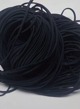 J52粗0.6 黑色高弹力皮筋100码720克diy手工材料配件满30包邮