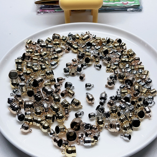 K23孔约0.6-1.2CM仿金属流苏帽盘中100克diy手工材料配件满30包邮