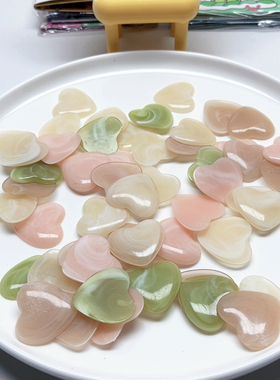 J31约3.2CM爱心贴片48-50个diy手工材料配件满30包邮