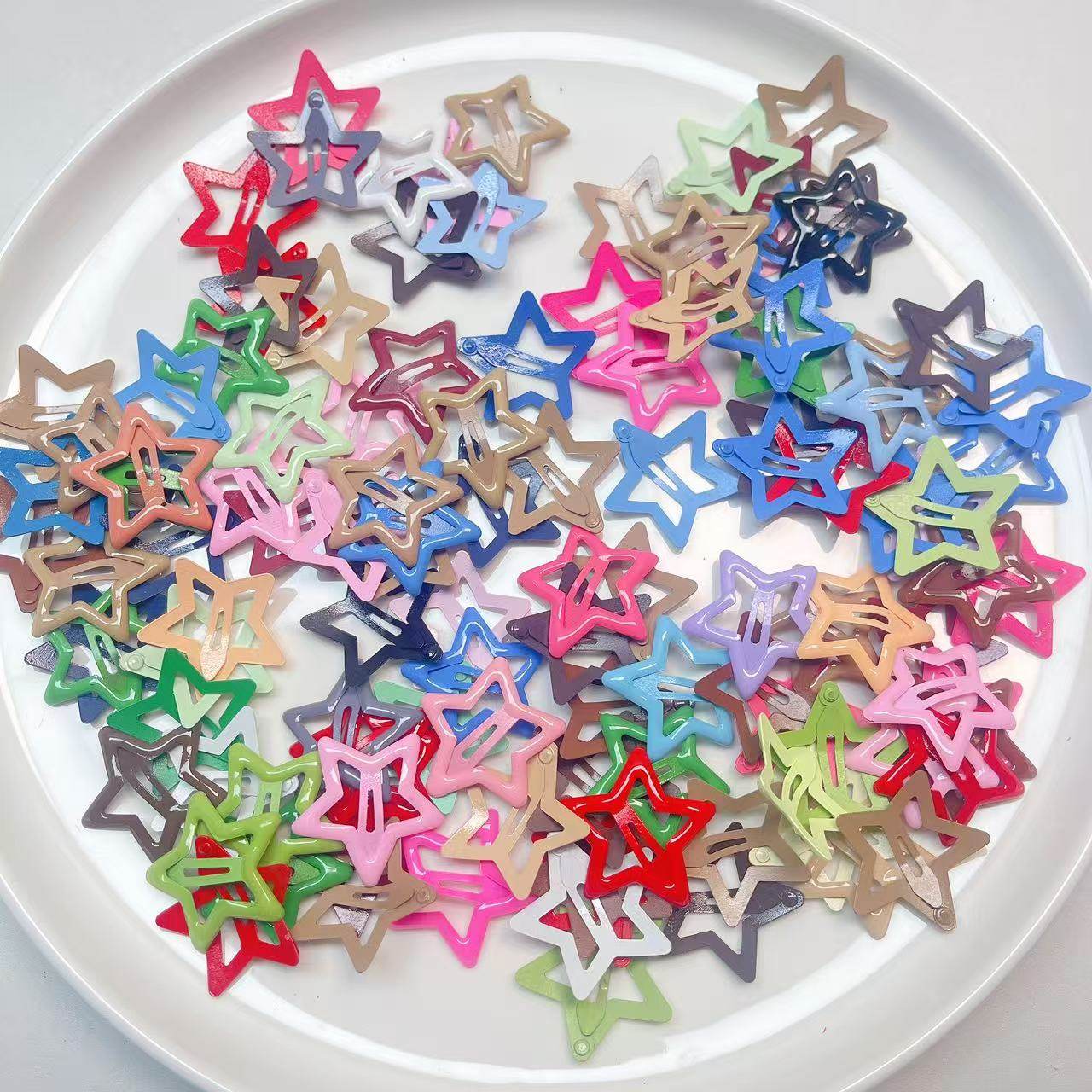 H19约3.2CM滴油五角星BB夹约110-116个diy手工材料配件满30包邮,饰品/流行首饰/时尚饰品新,其他DIY饰品配件,淘宝优惠券,粉丝福利购,淘宝优惠卷