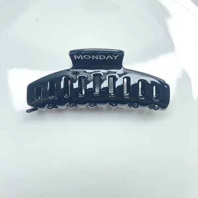 E36约9.5CM黑色醋酸品牌抓夹一个diy手工材料配件满30包邮