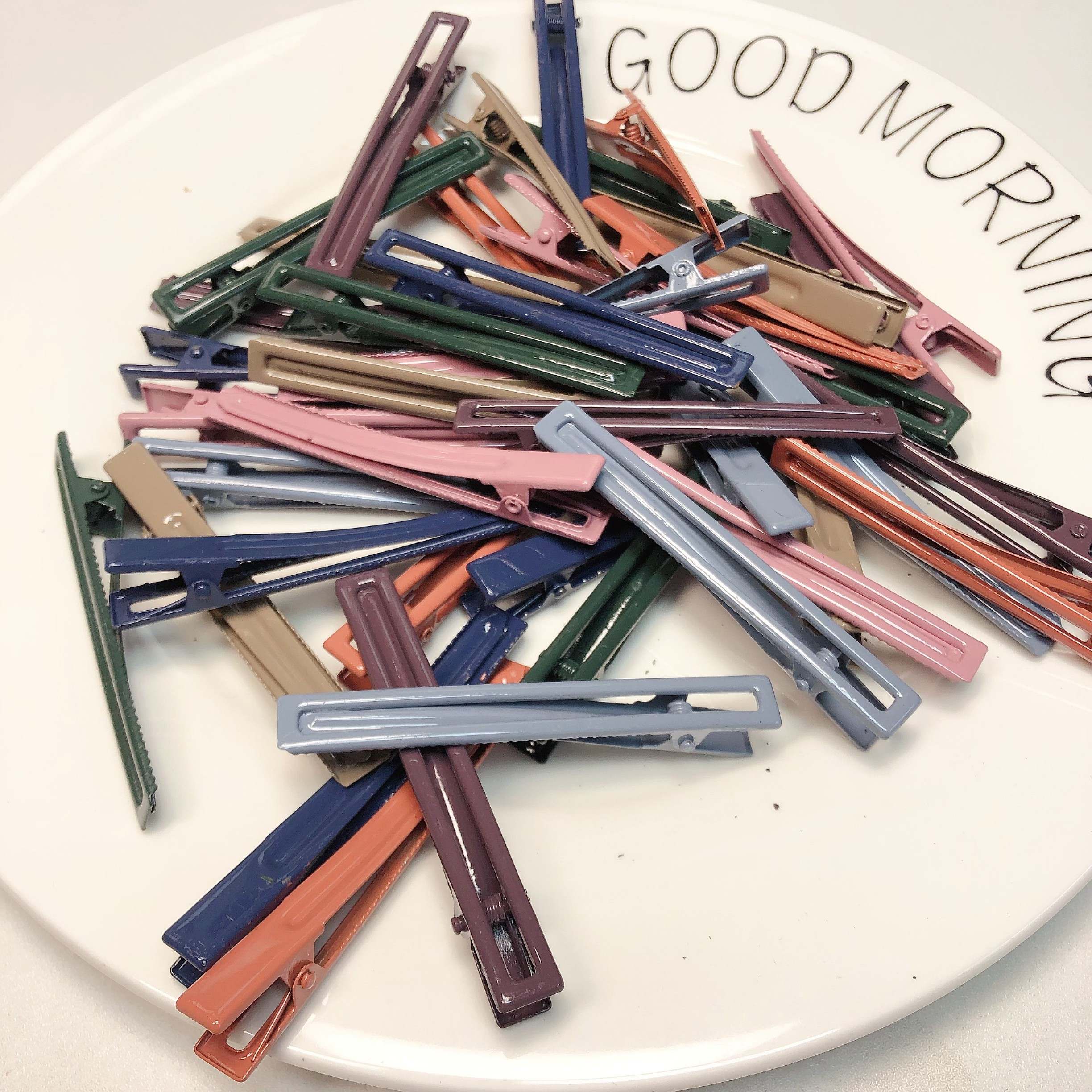 T11约8CM鸭嘴夹 半斤约42个 diy手工材料配件满30包邮