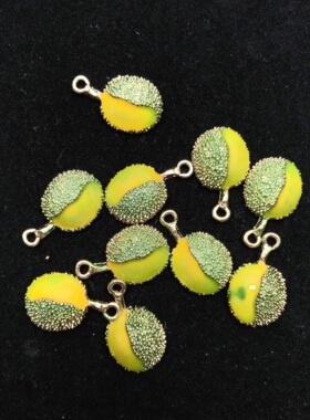 C38约2.5CM波罗蜜滴油合金挂件约10个diy手工材料配件满30包邮