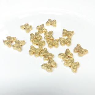 包郵 P31約1.3CM高保合金蝴蝶帶孔14 16個(gè)diy手工材料配件滿30