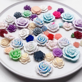 包邮 S47约1.5 4厘米树脂花盘中一份半斤diy手工材料配件满30