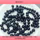450克diy手工材料满30 72约1.4CM黑色玻璃珠子盘中一份420 包邮