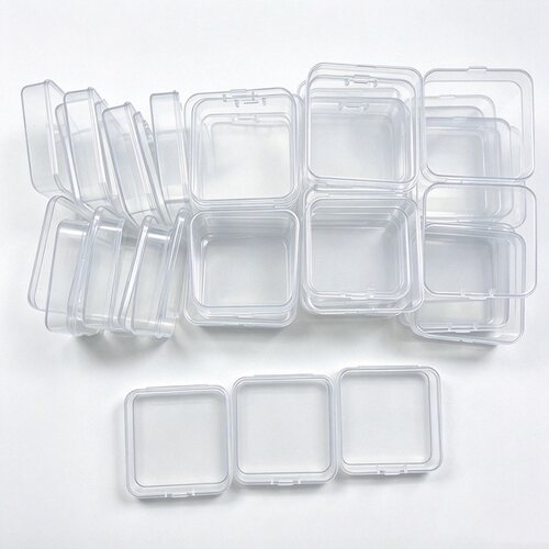 E04约2X6.5X6.5厘米收纳盒半斤约26个diy手工材料配件满30包邮