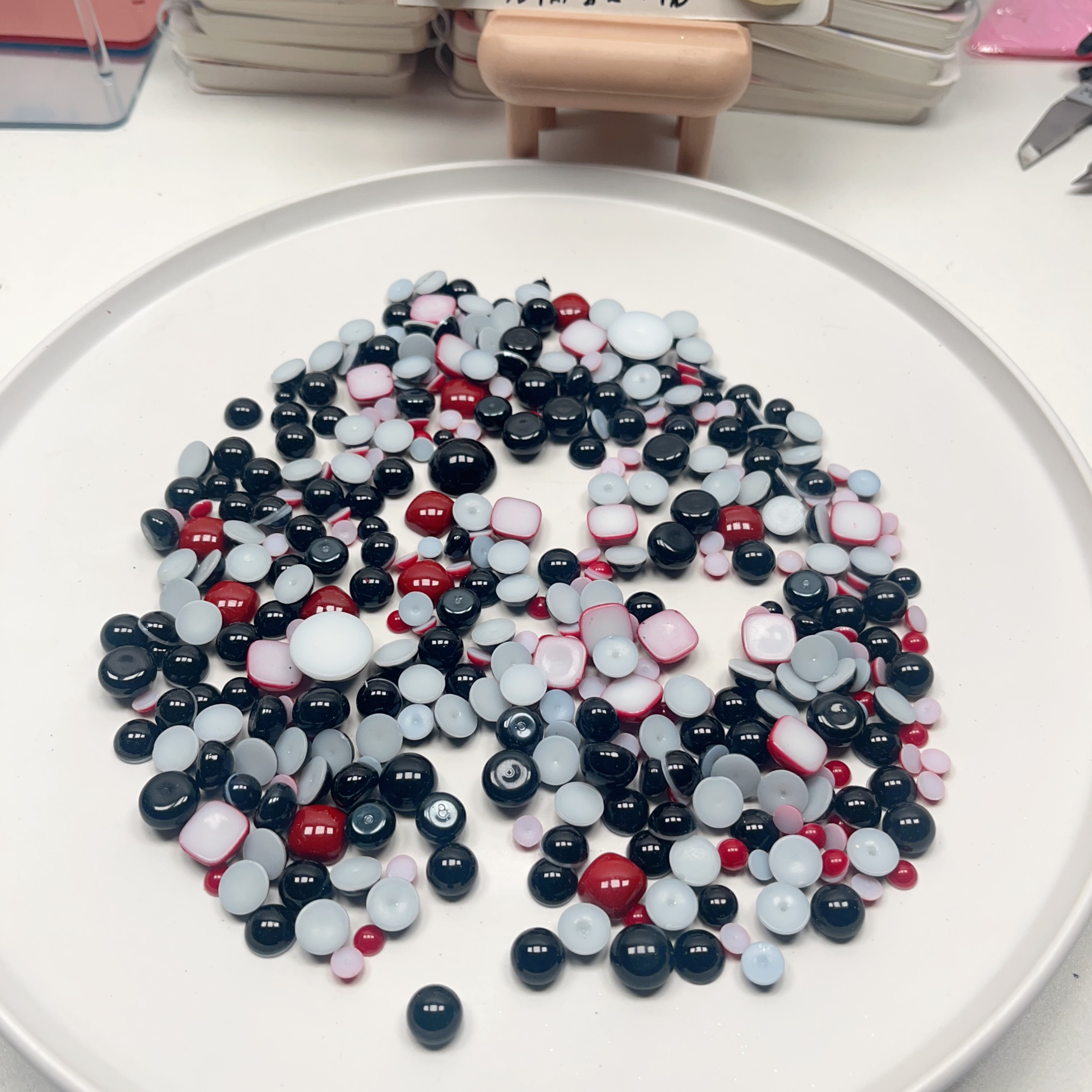 O74高亮贴片混发 100克 diy手工材料配件满30包邮