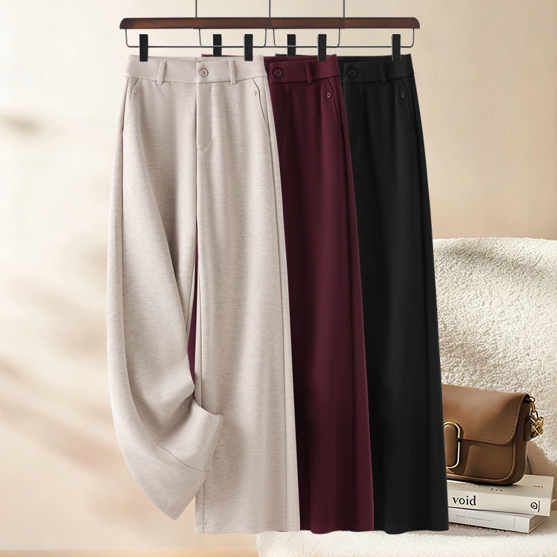 今年流行特惠羊毛糯米裤女秋冬2025新款今年流行爆款西裤子高腰