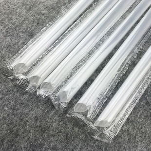 独立包装 黑色大吸管一次性透明珍珠奶茶粗吸管加粗1.1厘米