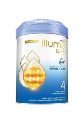 26年11月惠氏ILLUMA 港版启赋4段奶粉850g瘪罐