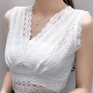 2025新款蕾丝吊带背心女西装内搭打底吊带小衫无袖上衣显瘦外穿潮