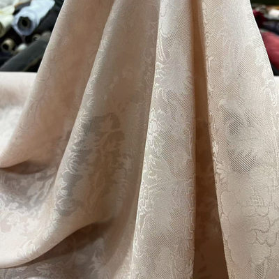 纯色藕粉手工罗四经绞罗 114门幅22姆米服装定制布料