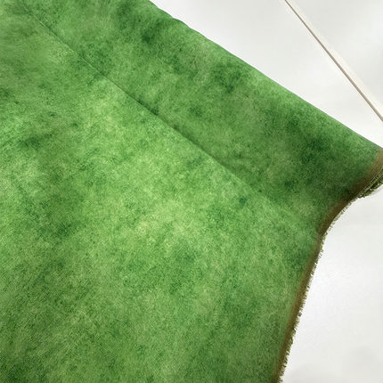 纯桑蚕丝真丝花萝绿色丝绸布料手工植物染香云纱面料