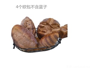 仿真黑麦全麦面包模型俄罗斯面包圈道具系列 仿真食物假面包装饰