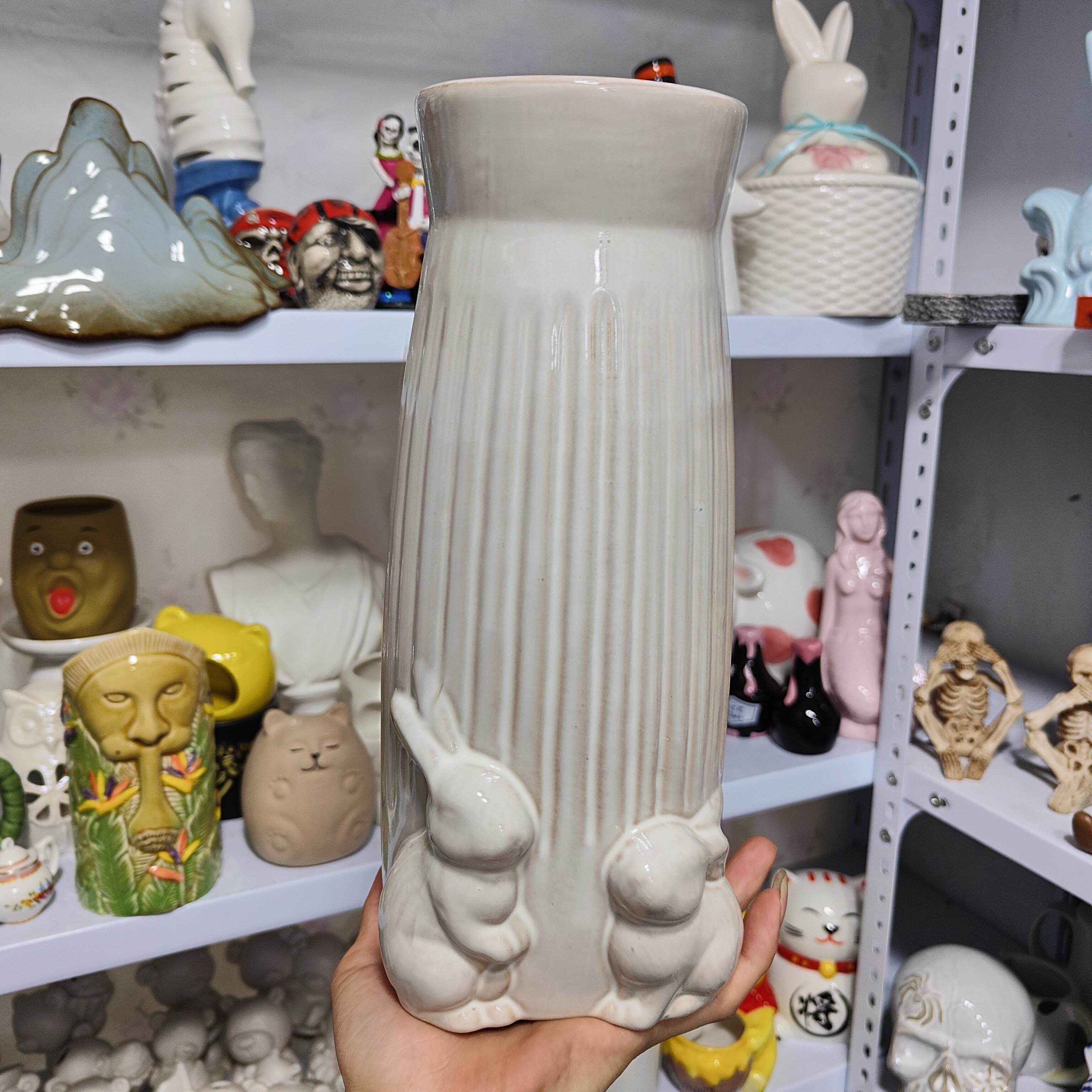 非偏远地区凑满19包邮部分瑕/兔子花瓶约25.5高气泡,家居饰品,婚庆/商业花艺,淘宝优惠券,粉丝福利购,淘宝优惠卷