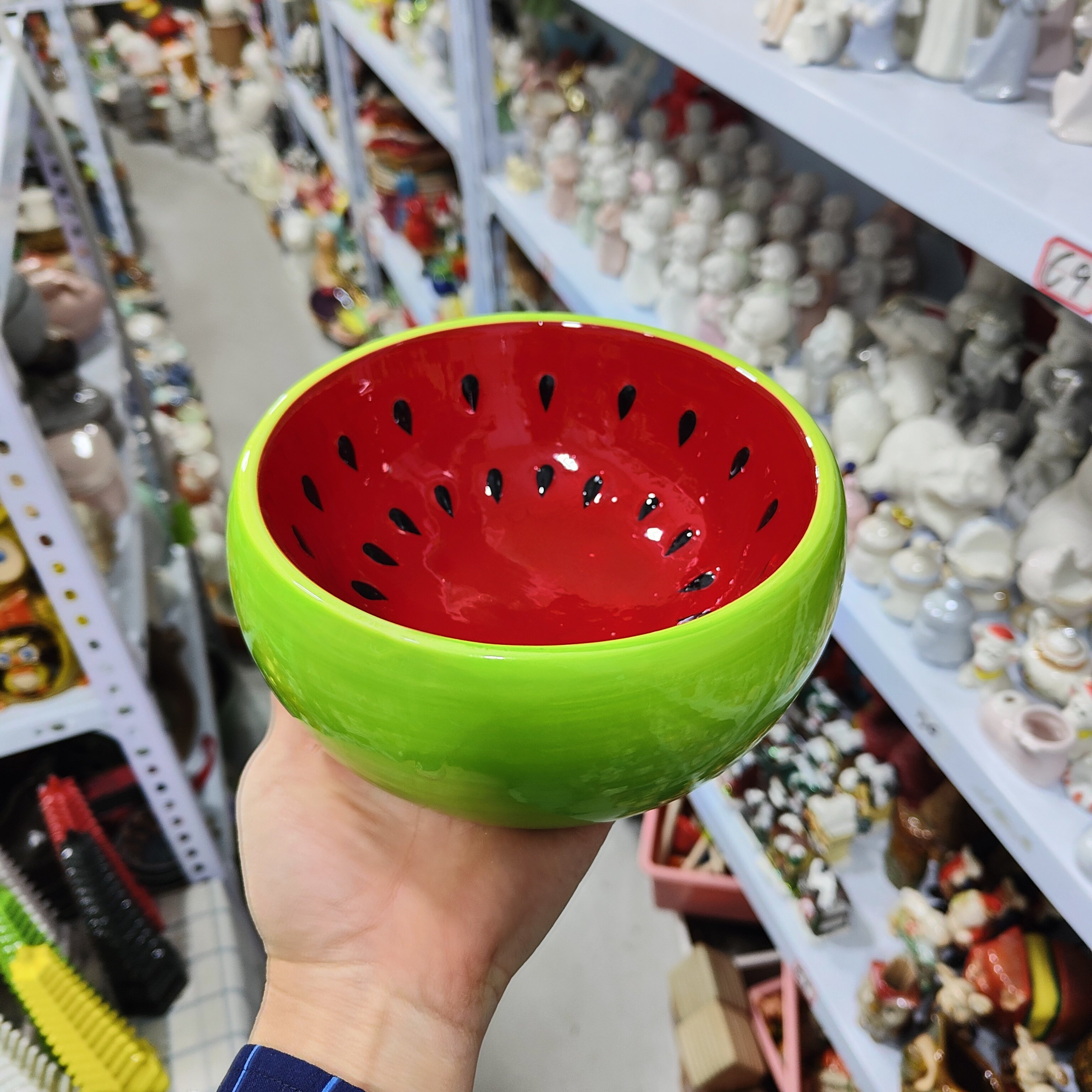 非偏远地区凑满19包邮部分瑕/西瓜置物盆约直径15.5高6.8,家居饰品,婚庆/商业花艺,淘宝优惠券,粉丝福利购,淘宝优惠卷