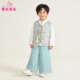 三件套男孩演出服 春秋帅气儿童民族服唐装 新中式 汉服男童国风套装