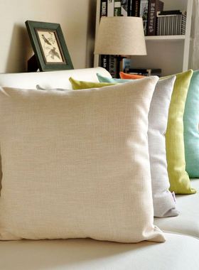 Solid-colored throw pillows Pink Cushions velvet backrest