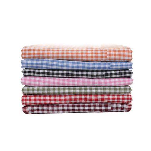 Fresh rainbow grid cloth plain woven cotton shirt dress skir