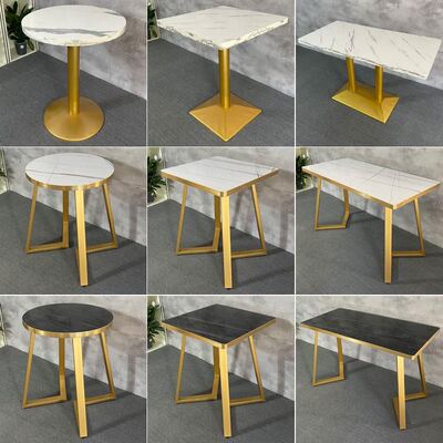 milk tea shop table and chair coffee shop round square table