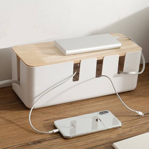 Large wire storage box data line power line socket Anti Dust