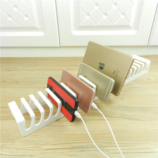 穗芳 15位多口头手机架子充电宝支架桌面多个多台平板放置架卡位