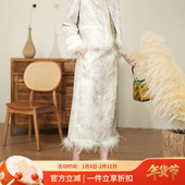 布符秋季 文艺国风气质时尚 新品 直筒半身裙流苏花扣日常中式