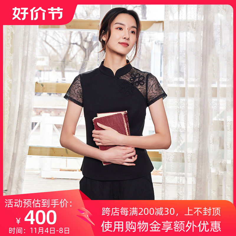 唐装女中国风布符2023夏季新款复古民国时尚原创盘扣改良旗袍上衣高性价比高么？